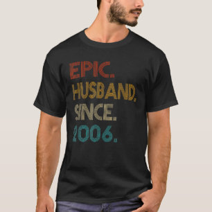 2006年結婚以来15周年を迎える夫 Tシャツ