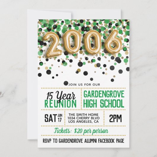 2006年高等学校大学懇親会 招待状 (正面)