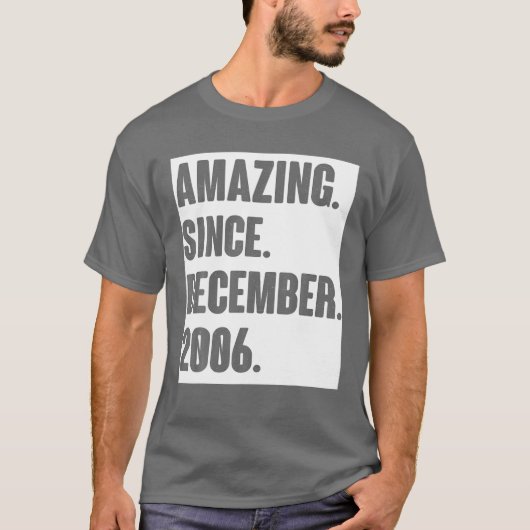 2006年12月以来の素晴らしい誕生日ギフト15Y Tシャツ (正面)