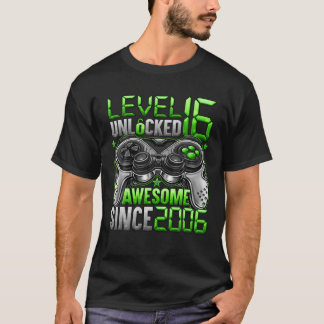 2006年16誕生日以素晴らし降のレベル16のロック解除 Tシャツ