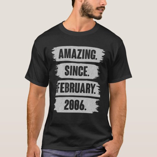 2006年2月以来の素晴らしい16年の古い贈り物 – 16T Tシャツ (正面)