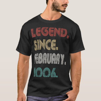 2006年2月以来17歳のヴィンテージ伝説 Tシャツ