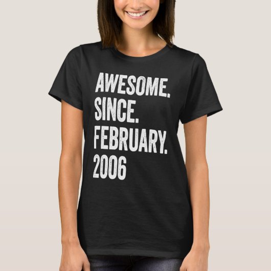 2006年2月17日素晴らし誕生から17歳 Tシャツ (正面)