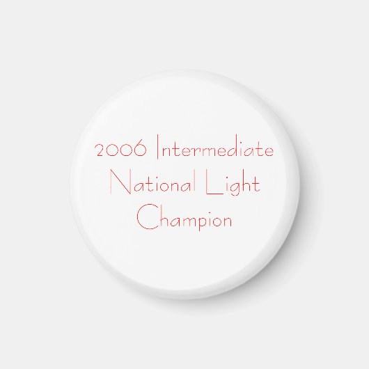 2006年IntermediateNationalライトチャンピオン マグネット (正面)