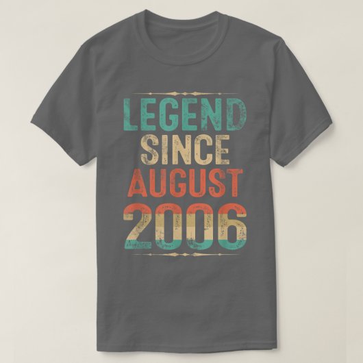 2006生まれ年の2006年の誕生日ギフト伝説1 Tシャツ (デザイン正面)