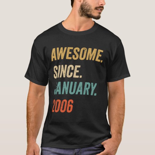 2006素晴らし年1月ヴィンテージ以降 Tシャツ (正面)