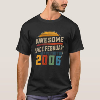 2006素晴らし年2月17日誕生日17年 Tシャツ