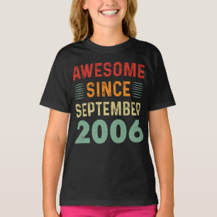 2006素晴らし年9月ヴィンテージ誕生日 Tシャツ