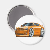 2006-10充電器SRT8オレンジカー マグネット (正面/裏面)