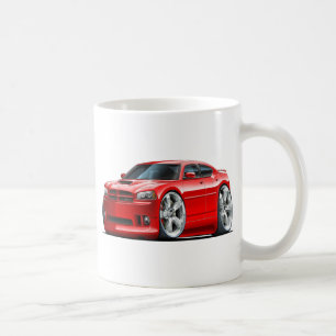 2006-10年の充電器SRT8の赤車 コーヒーマグカップ