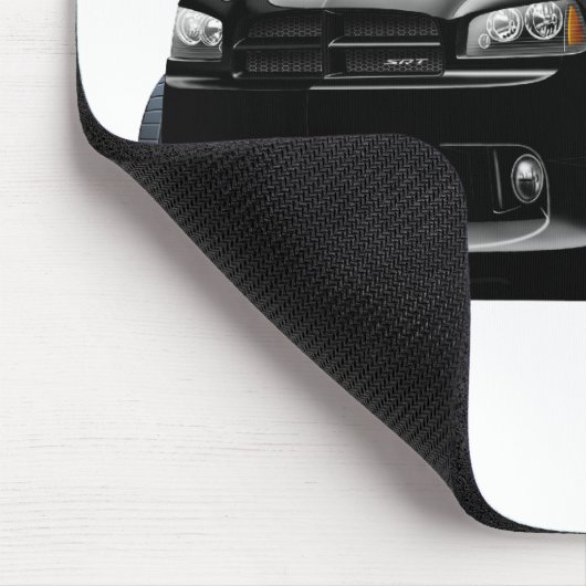 2006-10年の充電器SRT8の黒い車 マウスパッド (コーナー)