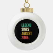 2006 16威厳がある誕生日16歳の誕生日プレゼント セラミックボールオーナメント (正面)