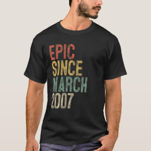 2007おもしろい年3月14日誕生日14年 Tシャツ
