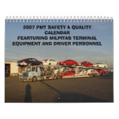 2007のカレンダーのプロジェクト006、2007 PMTの安全及びQU… カレンダー (カバー)