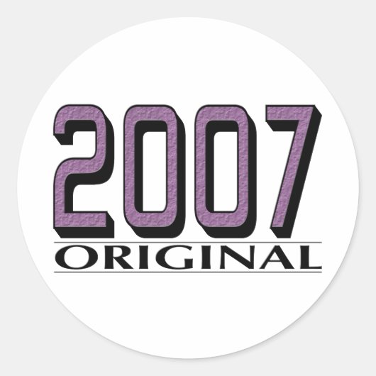 2007オリジナル ラウンドシール (正面)