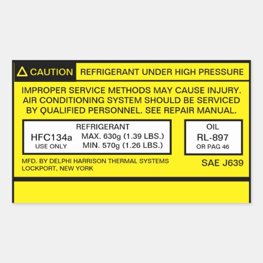 2007タコマA/C空調デカール 長方形シール (正面)