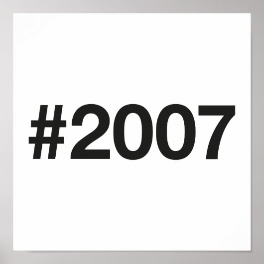 2007ハッシュタグ18誕生日記念日 ポスター (正面)