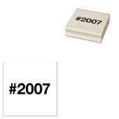 2007ハッシュタグ18誕生日記念日 ラバースタンプ (押印)