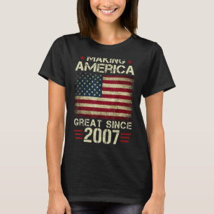 2007年から素晴らしアメリカにヴィンテージプレゼント15th tシャツ
