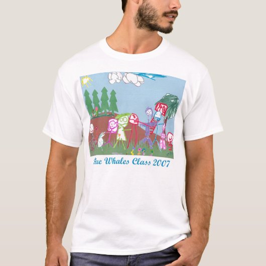 2007年のシロナガスクジラのクラス Tシャツ (正面)