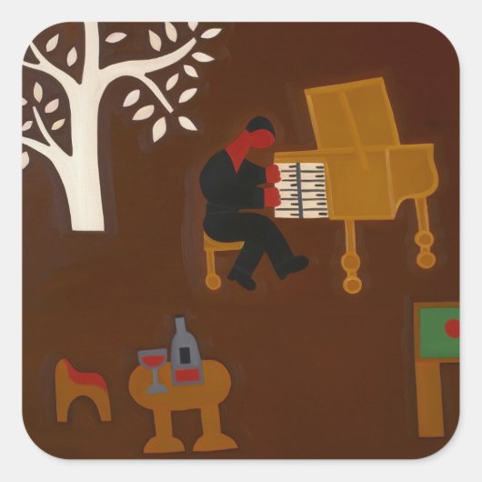 2007年の午後遅くのことを思い出す スクエアシール (正面)