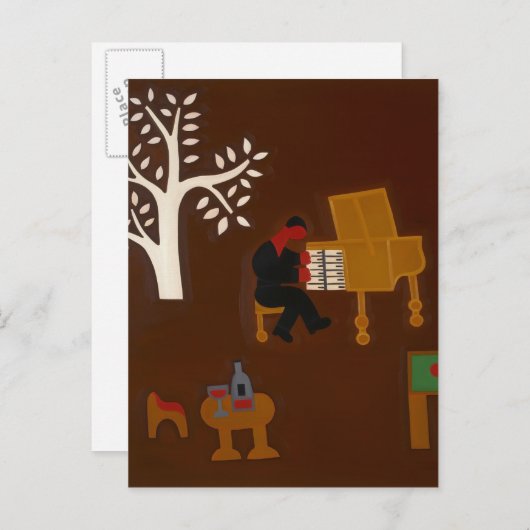 2007年の午後遅くのことを思い出す ポストカード (正面/裏面)