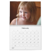 2007年の女の子 カレンダー (2月 2027)