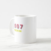 2007年の年間トップソング コーヒーマグカップ (正面左)