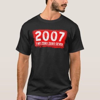 2007年の誕生と女男性へ性の年素晴らし。 Tシャツ