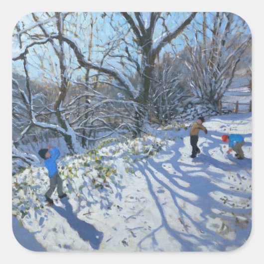 2007年の雪合戦 スクエアシール (正面)