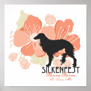 2007年のSilkenfestのロゴの水晶Buckeyのポスターかプリント ポスター