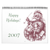 2007年サンタ1、祝日! カレンダー (カバー)