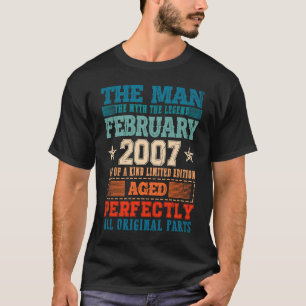 2007年ヴィンテージ2007年2月16日誕生日 Tシャツ