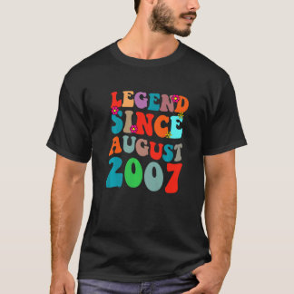2007年以威厳がある降の凡例ヴィンテージ誕生日レトロVi Tシャツ