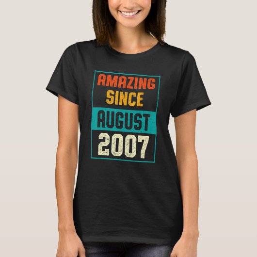 2007年威厳がある16誕生日16年からの驚き Tシャツ (正面)