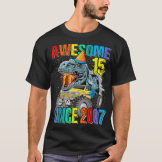 2007年素晴らし恐竜怪獣トラック15番以来15 Tシャツ
