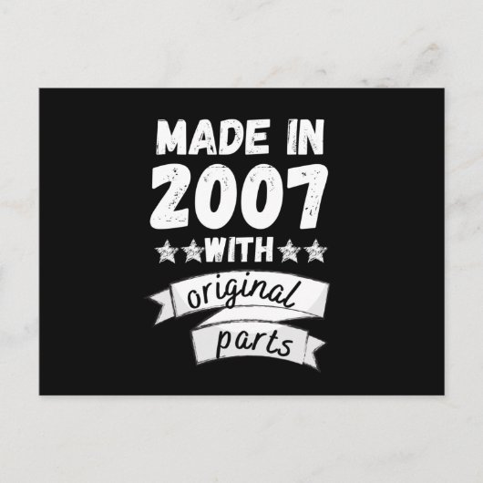 2007年製造の純正部品使用 ポストカード (正面)