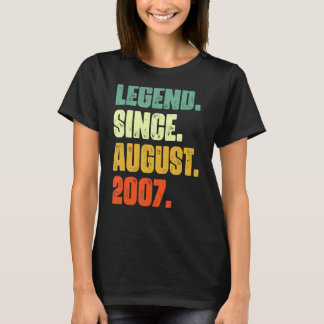 2007年誕生日以来15歳威厳があるの伝説 Tシャツ
