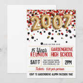 2007年高等学校大学懇親会招待状 招待状 (正面/裏面)