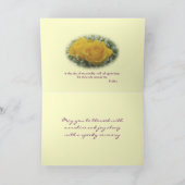 2007年黄色のバラ - 様々な行事にカスタマイズ可能 カード (内部)