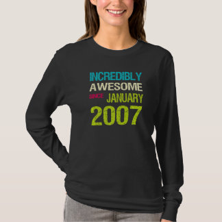 2007年1月素晴らし誕生日以来の信じられない Tシャツ