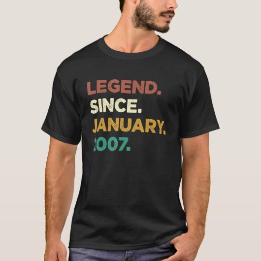 2007年1月16日誕生以来16歳の伝説 Tシャツ (正面)