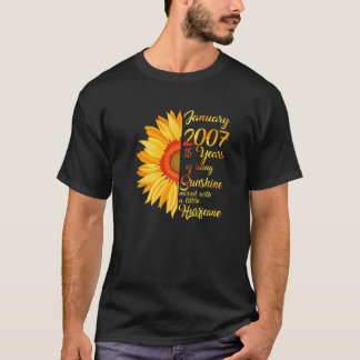2007年1生まれ月16歳16誕生日Wom Tシャツ