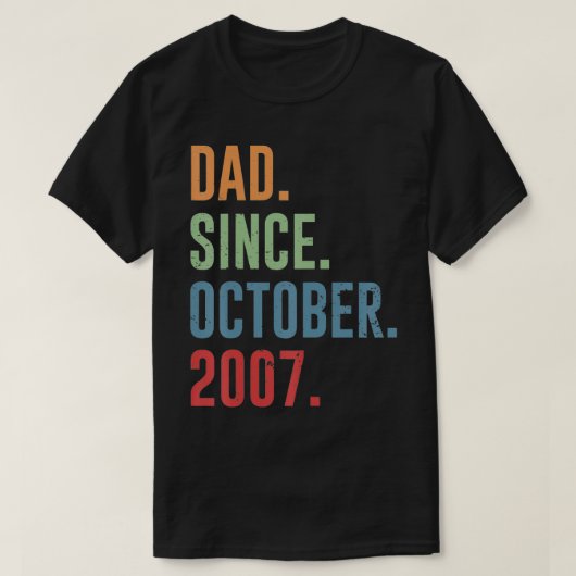 2007年10月からメンズのダッド Tシャツ (デザイン正面)