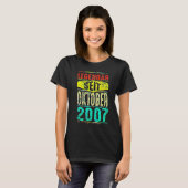 2007年10月生まれ 13歳の伝説の誕生日 Tシャツ (正面フル)