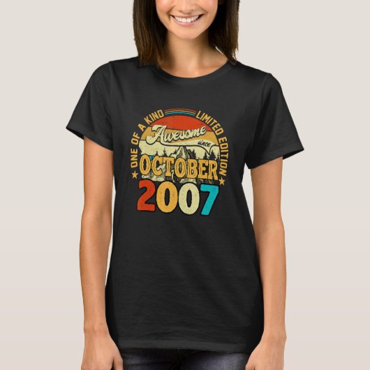 2007年10月素晴らし15誕生以来15歳 Tシャツ (正面)
