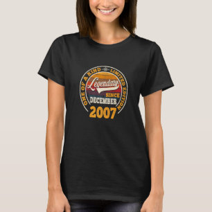 2007年12月以来の伝説的15誕生日15年 Tシャツ