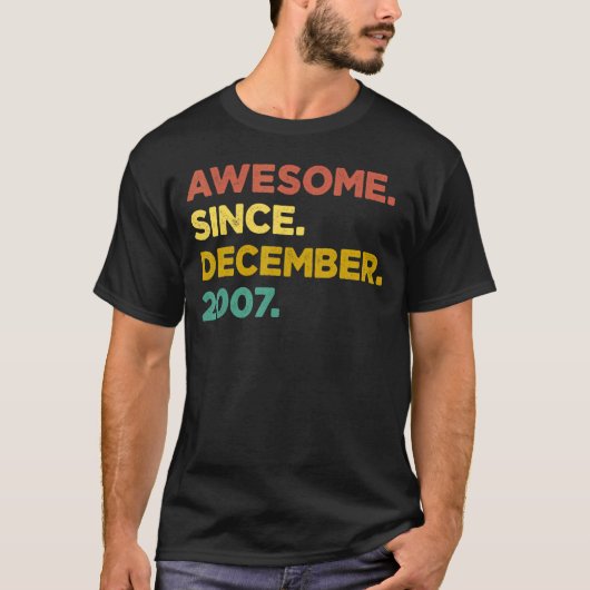 2007年12素晴らし月15日Birから15歳 Tシャツ (正面)
