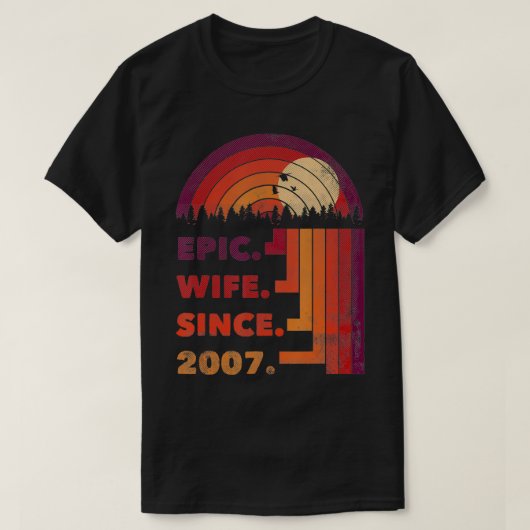 2007年14周年を迎えたエピック妻 Tシャツ (デザイン正面)