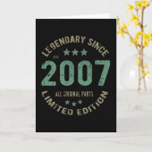 2007年14歳の伝説14誕生日 カード (黄色い花)